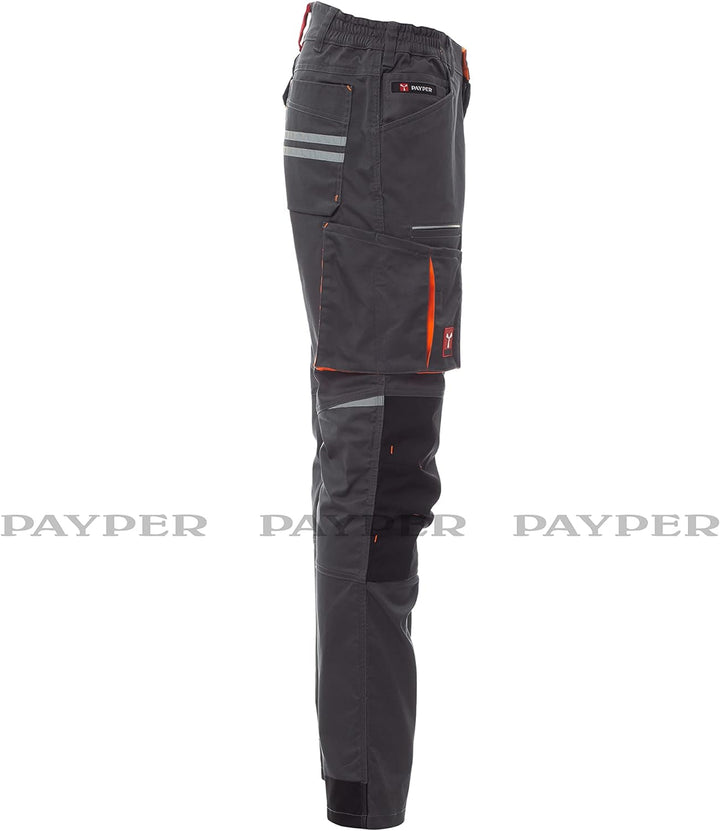 PAYPER NEXT400 Arbeitshose multifunktionale Stretch-Unisex-Hose Twill mit 30% Baumwolle und 20% inno