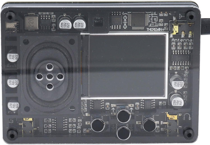 WALFRONT Innovatives Theremin -Kit mit Hochwertigem Display, 20 Instrumententypen und 70 Tönen, Trag