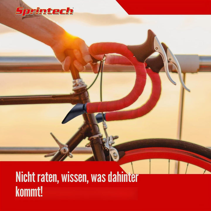 Sprintech MI2004 Racing Rennrad Lenker Spiegel Links Schwarz Black, Black
