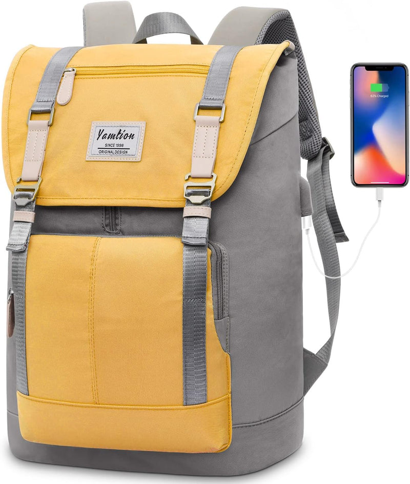 YAMTION 17 Zoll Schulrucksack Jungen Teenager Schultasche Frauen Schule Rucksack Mädchen,Laptop Ruck