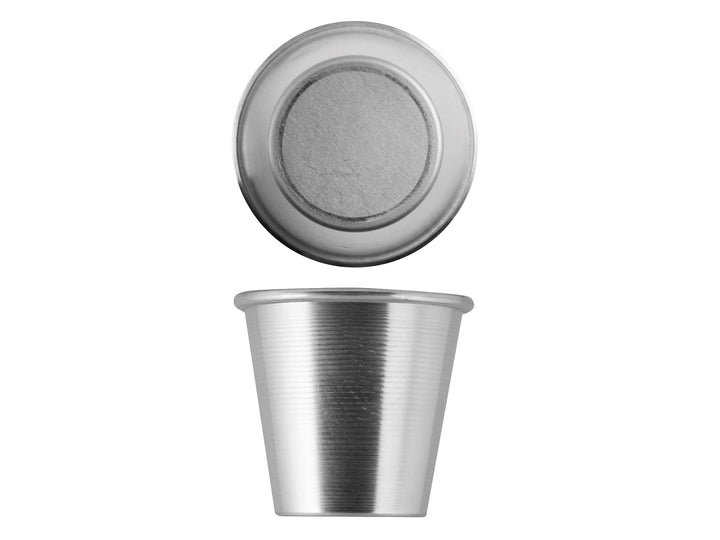 Vespa 923100 Baba au Rhum Packung 6 Förmchen, Aluminium, 6 x 6 cm
