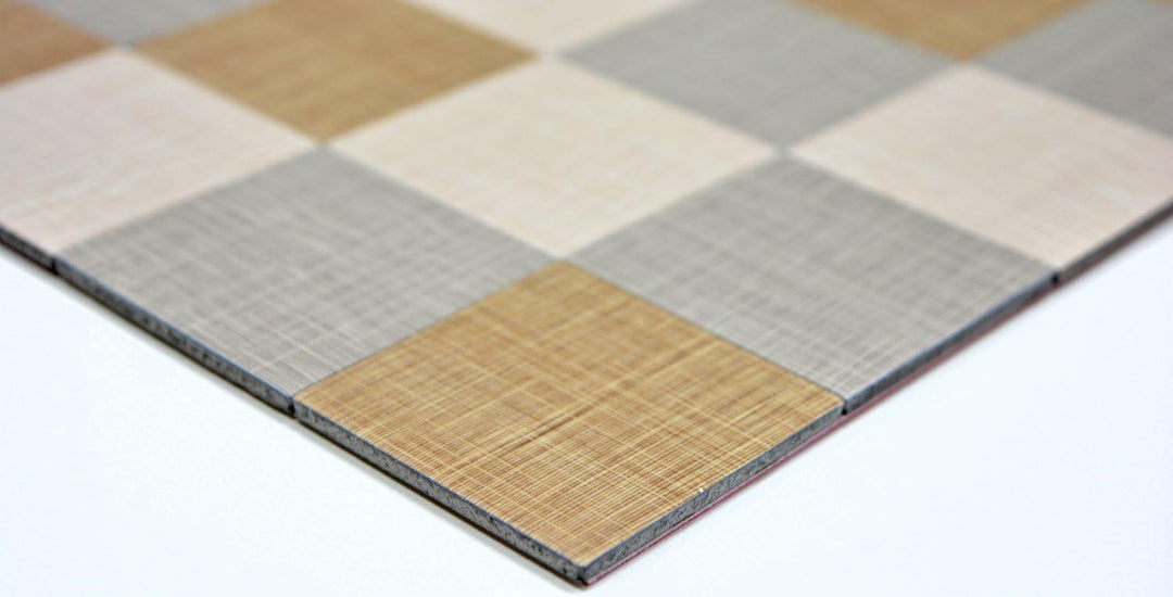 Mosaik Fliesen Mosaikfliesen Metallmosaik Kachel beige braun grau matt Küchenfliese WC Fliesenspiege