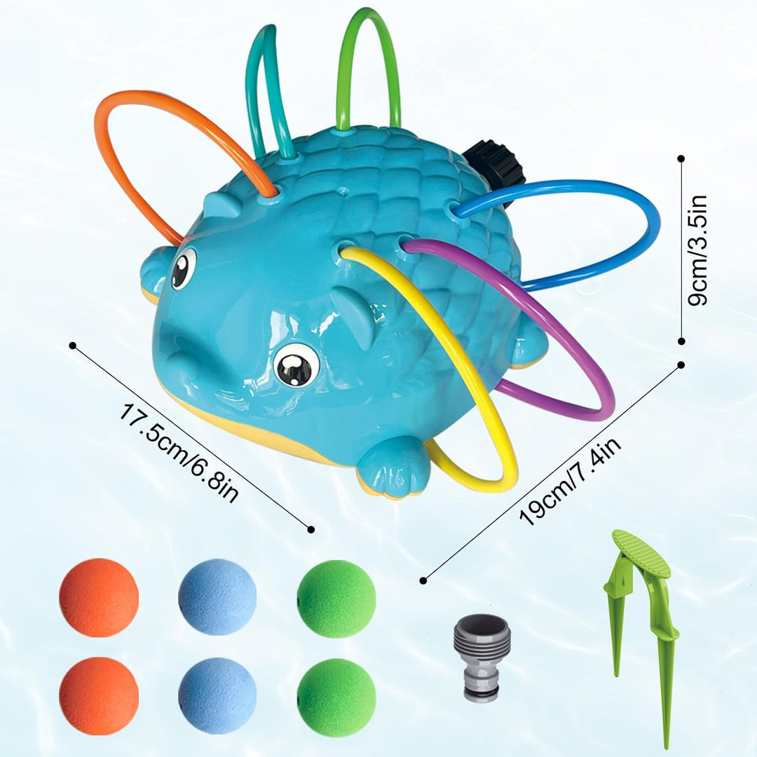2-in-1-Wassersprinkler-Spielzeug für Erwachsene, Bewässerungsspielzeug für den Garten im Freien mit