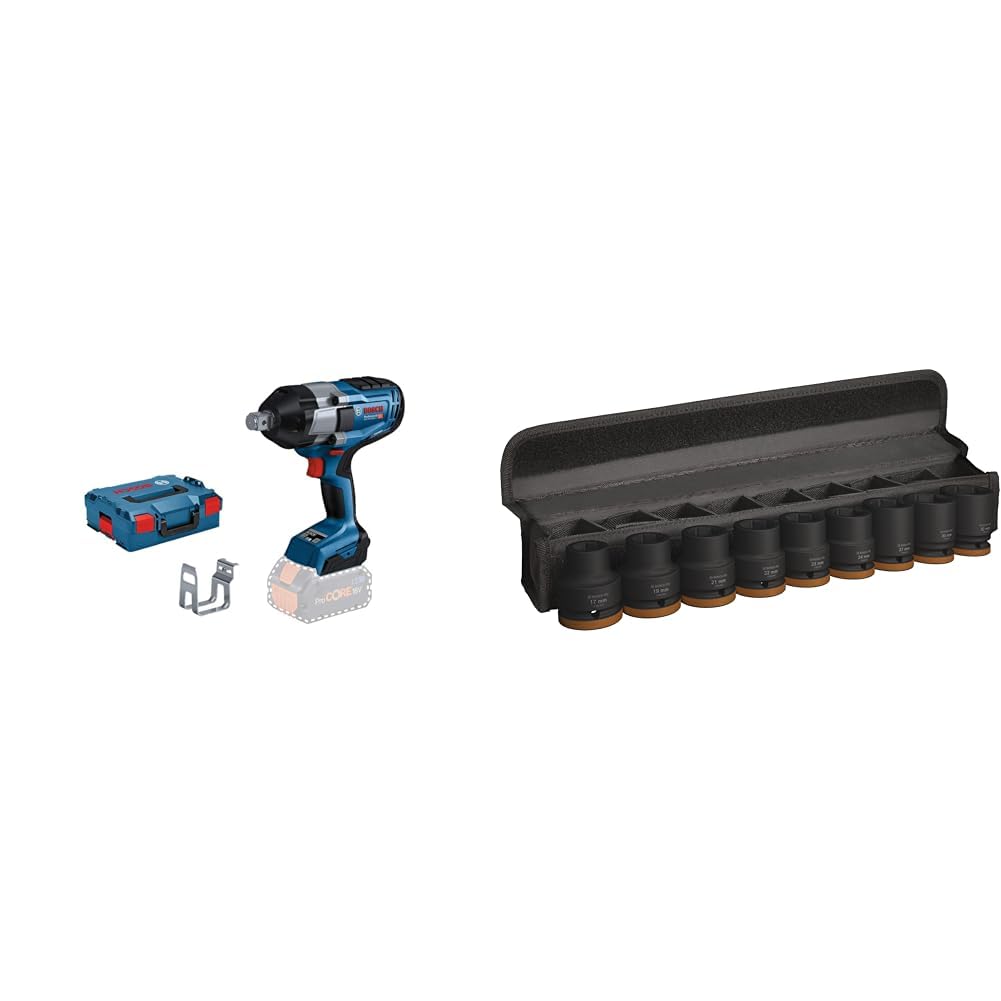 Bosch Professional 18V System BITURBO Akku Drehschlagschrauber GDS 18V-1050 H (inkl. L-BOXX-Einlage,