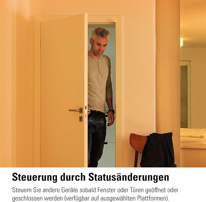 Eve Door &amp; Window (Matter) Set – Smarter Kontaktsensor für Türen &amp; Fenster, Mitteilungen (offen/zu),