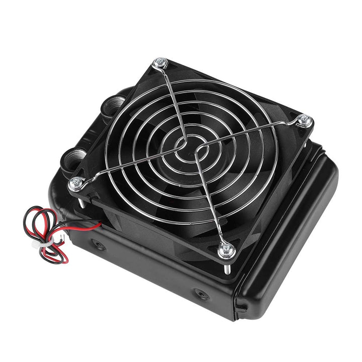 ASHATA 90mm Aluminium Radiator, Kühlerlüfter Radiator - CPU Wasserkühlung 8 Röhren Aluminiumheizkörp