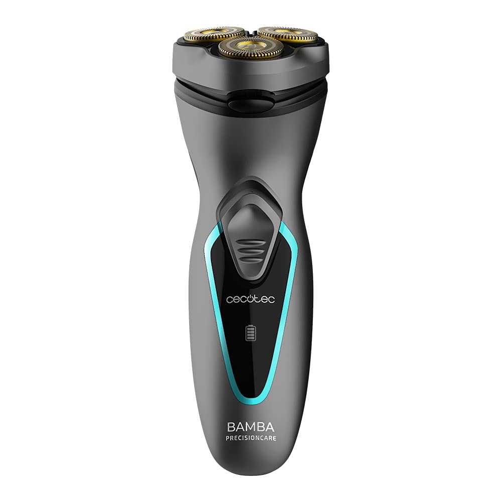 Cecotec Rotierender Rasierer Bamba PrecisionCare Titanium PerfectCut. Titanbeschichtigung mit 3D-Bew