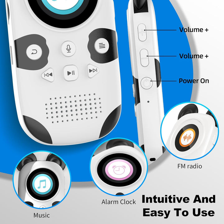 RUIZU Kinder MP3 Player 64GB mit Bluetooth 5.3 &amp; Lautsprecher