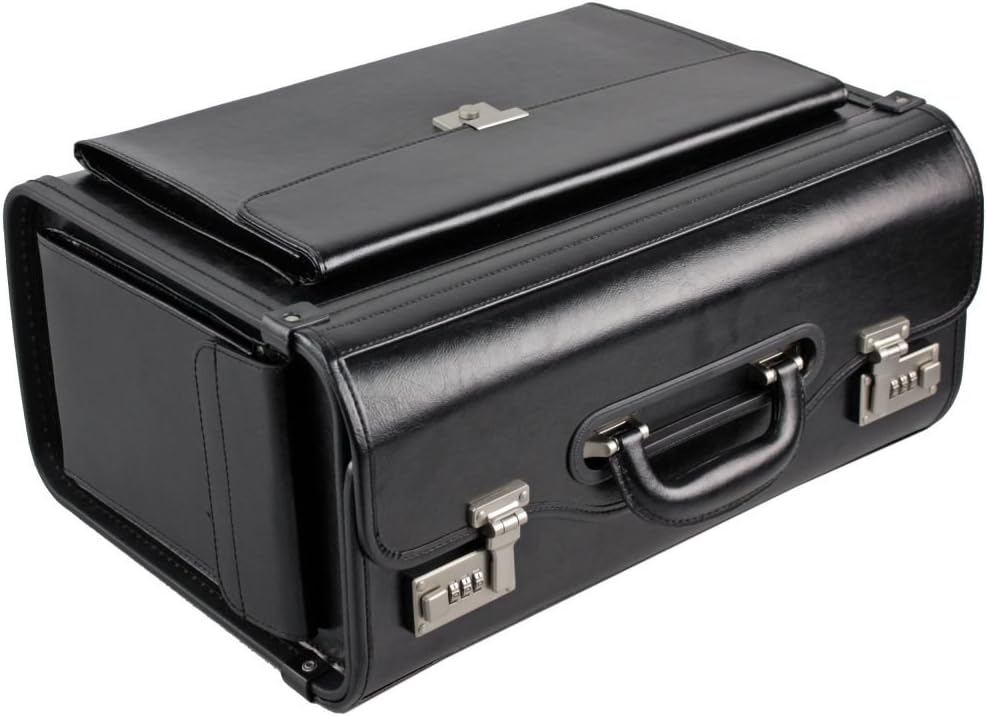 Pilotenkoffer Leder 45 cm
