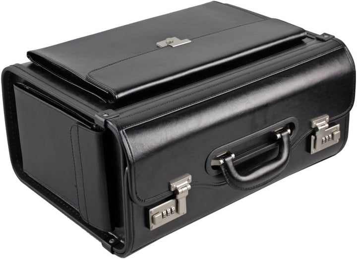 Pilotenkoffer Leder 45 cm