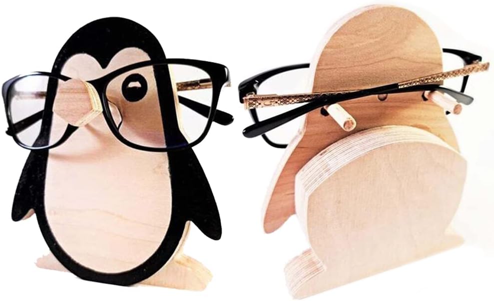 Brillenhalter, Holz-Brillenständer, Tier-Brillenhalter, Display-Aufbewahrungsregal, handgefertigt, W