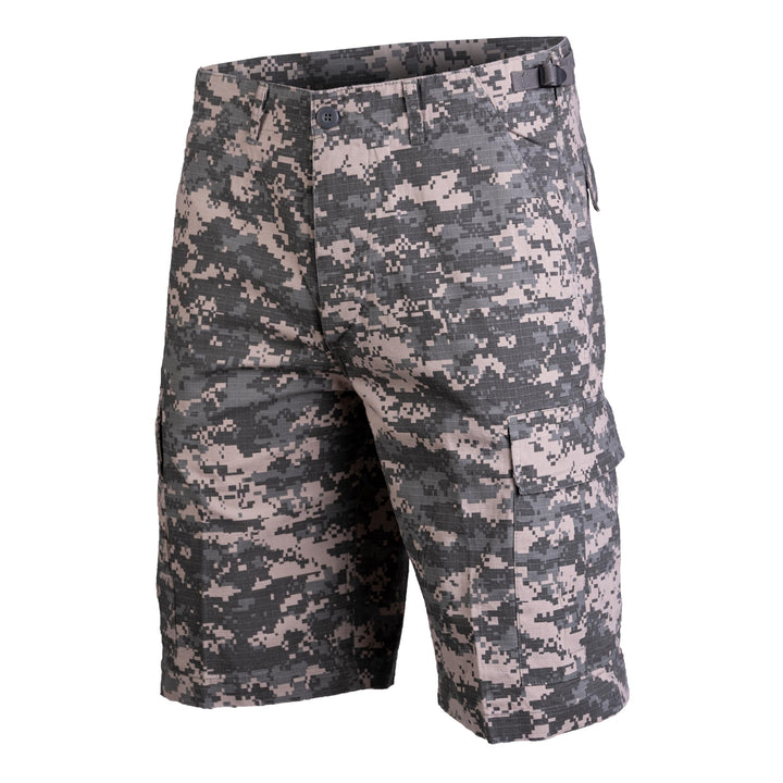 Mil-Tec US Bermuda R/S Prewash Shorts Herren • Leichte Ripstop Bermuda Shorts im Used-Look • Cargosh