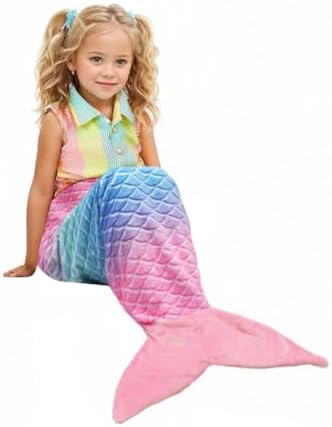Catalonia Classy Meerjungfrau Decke, Flauschig Plüsch Fleece Meerjungfrauen Flosse Kuscheldecke, Mee