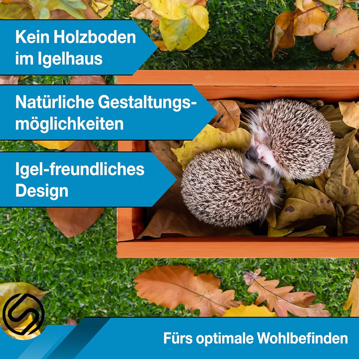 Iglu Igelhaus Winterfest [SCHÜTZT VOR FRESSFEINDEN] - inkl. Dachpappe für optimalen Wetterschutz - P