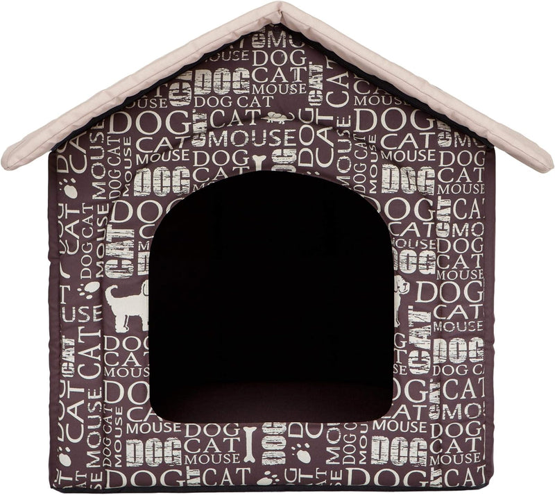 PillowPrim Hundehütte Hundehöhle Hundebett Hundehaus Katzenhöhle kleine S - 38x32 cm textaufdruck S