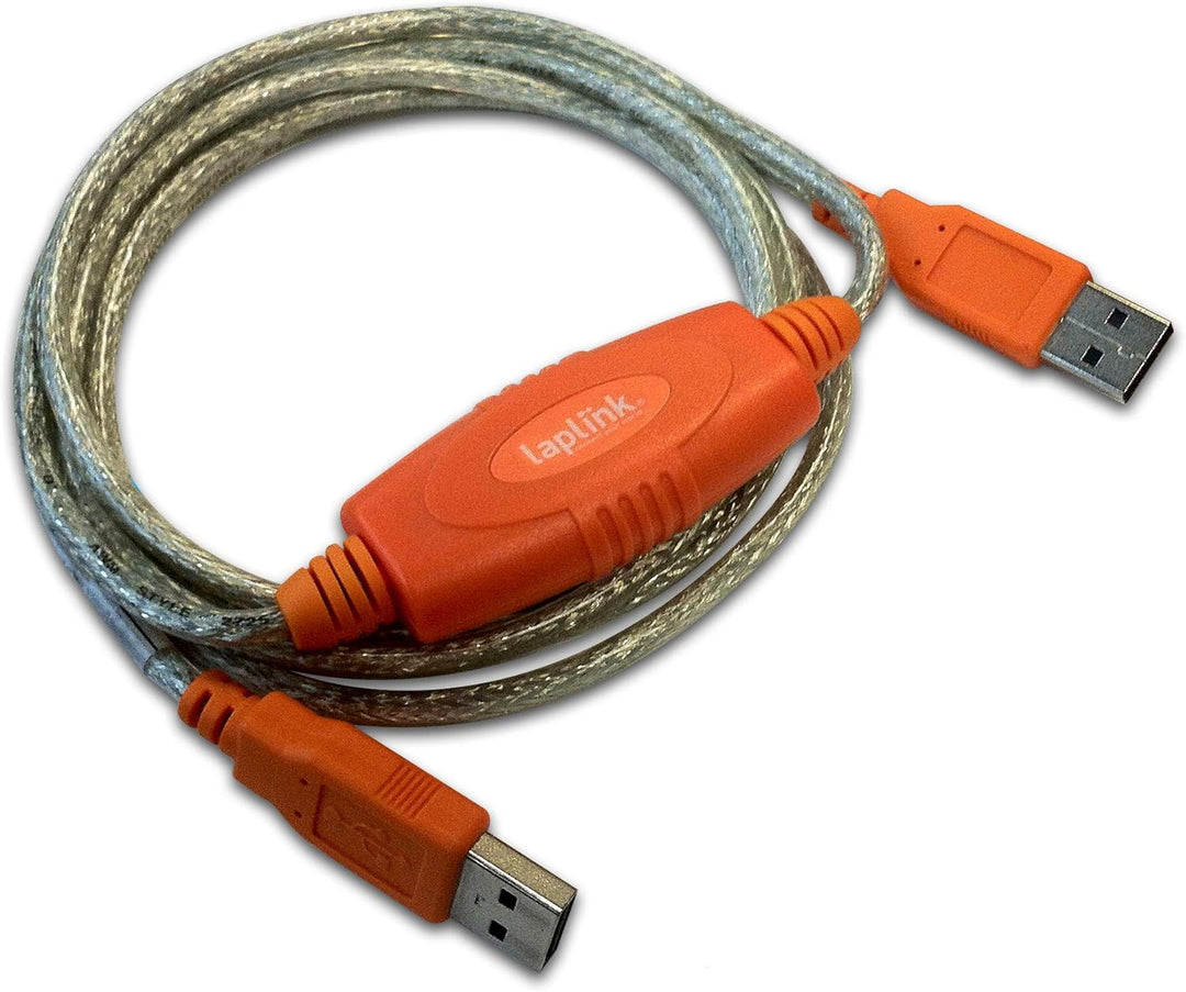 LAPLINK Easy Transfer USB 2.0 High Speed Kabel & PCmover – 480 Mbps USB Transferkabel inkl. Software