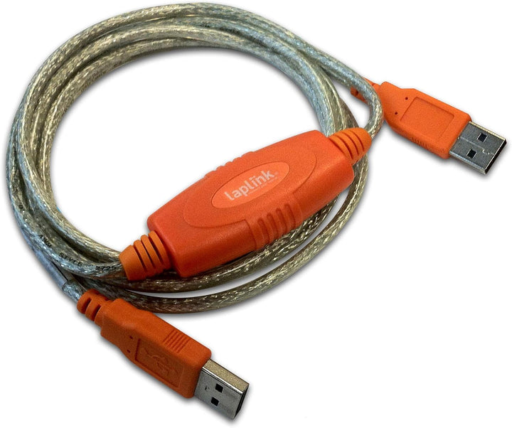 LAPLINK Easy Transfer USB 2.0 High Speed Kabel & PCmover – 480 Mbps USB Transferkabel inkl. Software