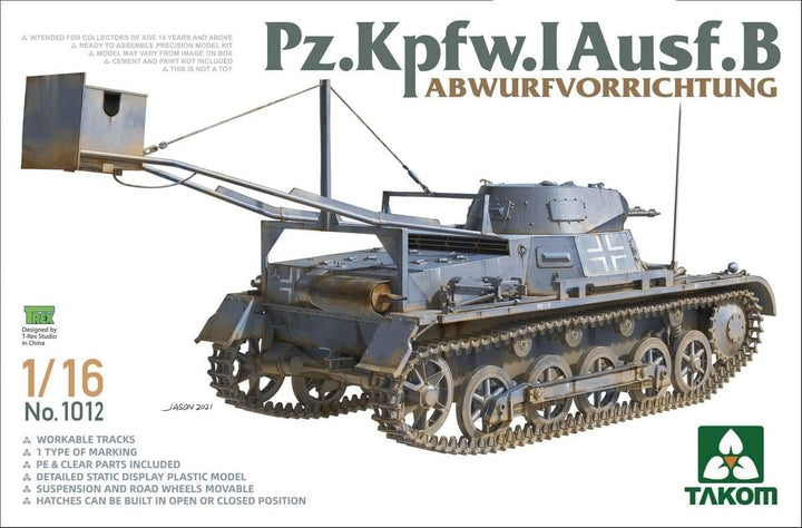 TAKOM TAK1012 1/16 Pz.kpfw.i AUSF.b Abwurfvorrichtung Plastic Model kit