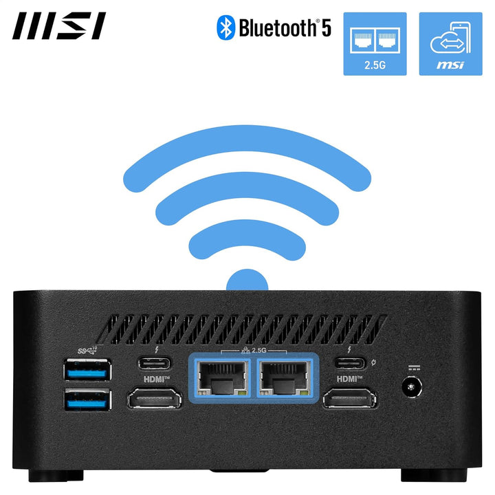 MSI Cubi NUC 1MG-212DE - Intel Core 5 Prozessor 120U, 8GB DDR5, 512GB M.2 SSD, USB 10Gbps Typ A Ansc