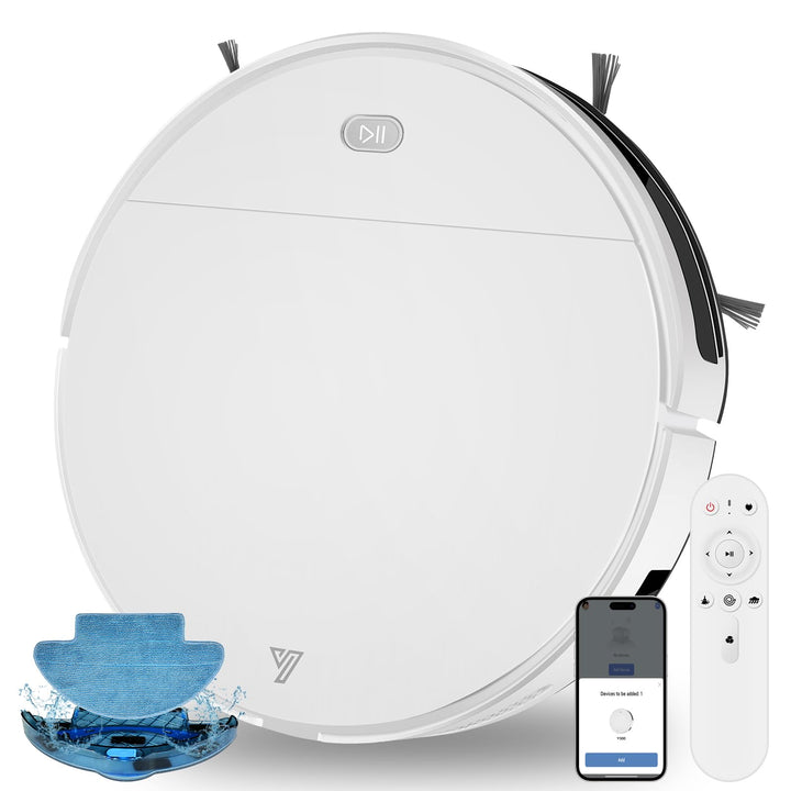 2026 2-in-1 Saugroboter mit Wischfunktion bis zu 5500 Pa, Staubsauger Roboter APP/Alexa/Fernbedienun