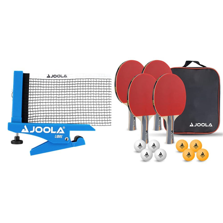 JOOLA Tischtennisnetz LIBRE- OUTDOOR Tischtennisnetz-Garnitur für Freizeitsport - Klemmtechnik - Höh