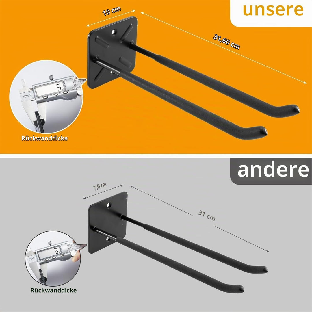 Sinoer Garagenhaken, Wandgarderobe, Schuppen-Organizer, schwerer Werkzeug-Organizer, Aufhänger, Gara