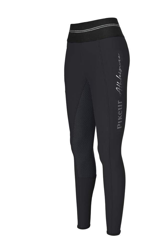 Pikeur Damen Vollbesatz Reithose GIA Grip Athleisure 38 Schwarz, 38 Schwarz