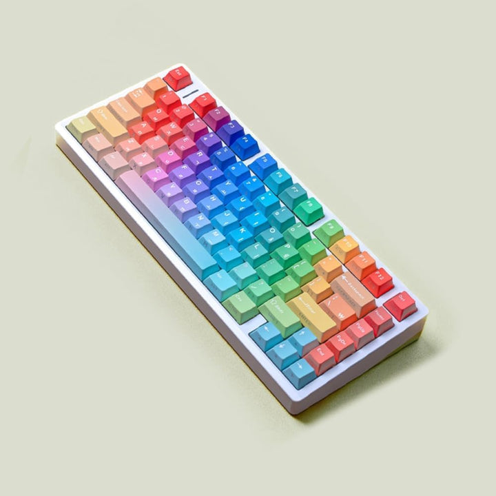Shine Through Side Gradient Rainbow Keycaps PBT Cherry Keycap für Mechanische Tastatur A