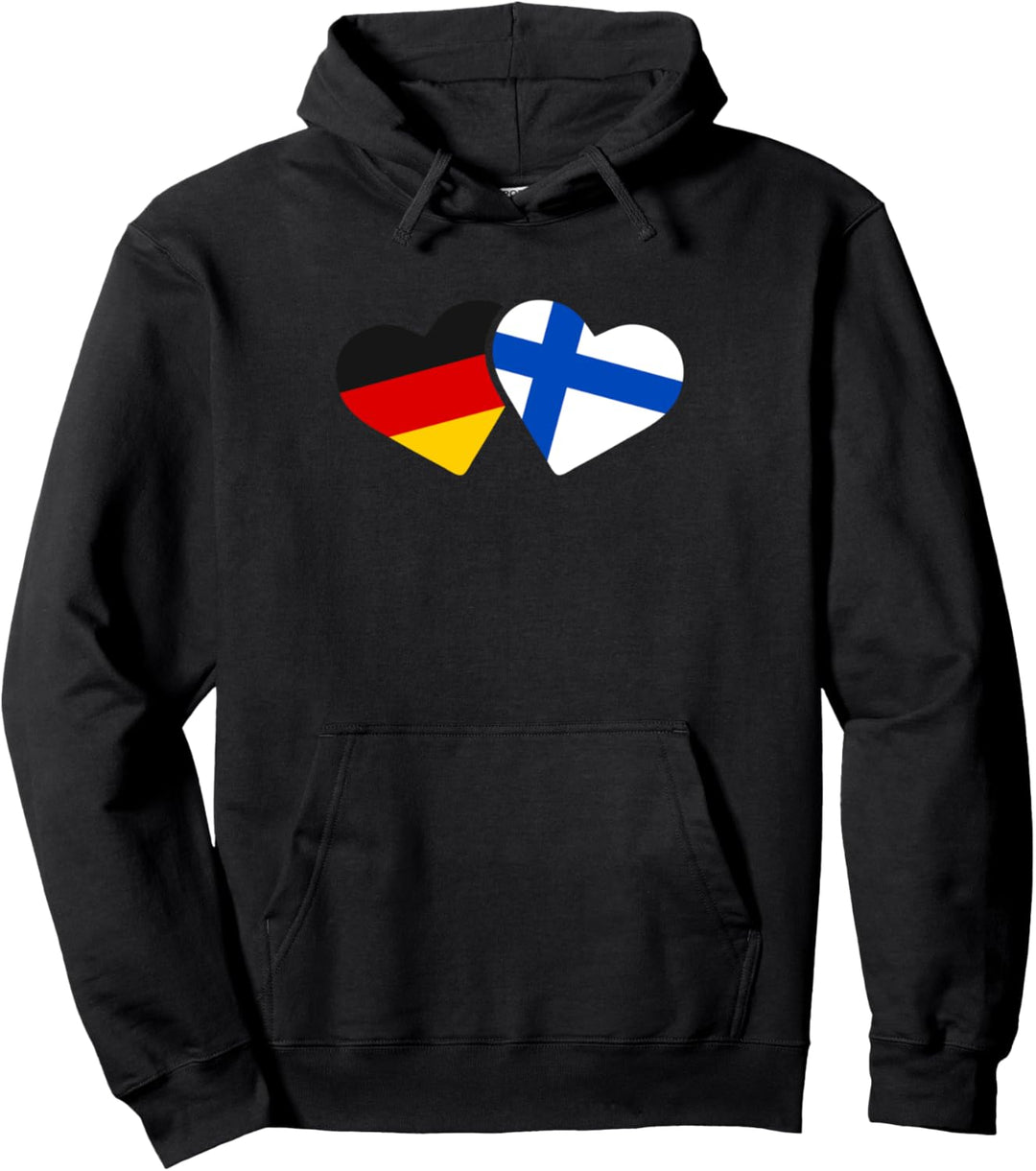Deutschland Finnland Liebe Herz Freunde Love Geschenk Pullover Hoodie