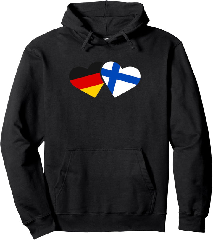 Deutschland Finnland Liebe Herz Freunde Love Geschenk Pullover Hoodie