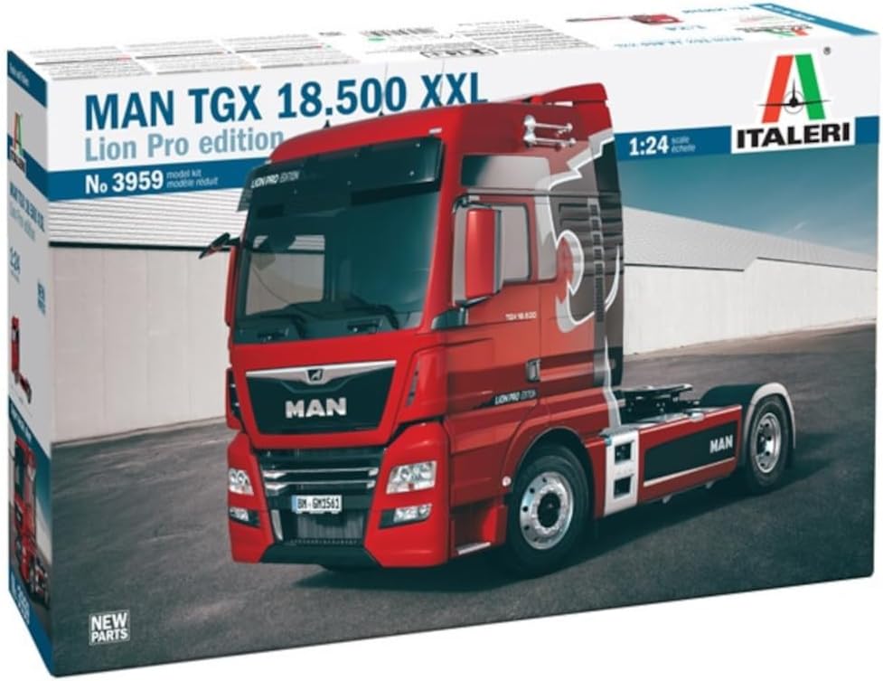 Italeri 3959 1:24 Man TGX XXL D38 - Bausatz, Standmodellbau, Basteln, Hobby, Kleben, Plastikbausatz,