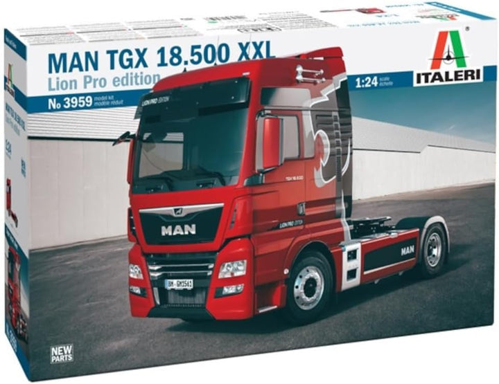 Italeri 3959 1:24 Man TGX XXL D38 - Bausatz, Standmodellbau, Basteln, Hobby, Kleben, Plastikbausatz,