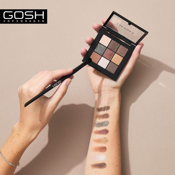 GOSH Eyedentity Lidschatten-Palette 003 BE HAPPY mit 9 perfekt abgestimmten Farben in Matt & Metalli