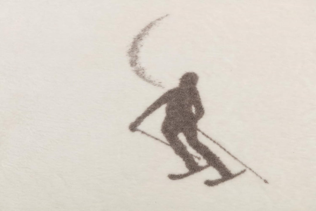 David Fussenegger Wohndecke Skifahrer Schlamm, 200x150 cm