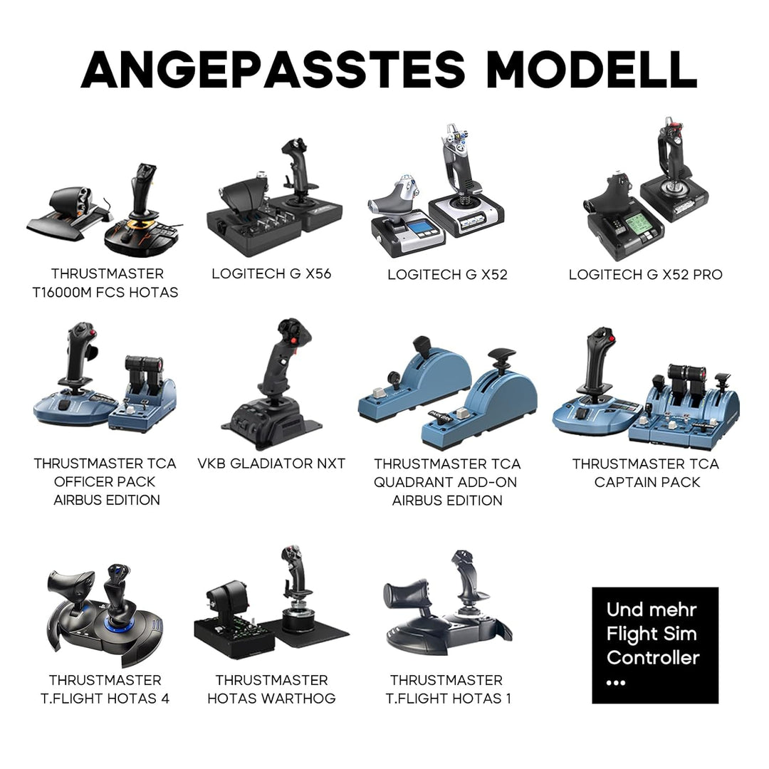 DIWANGUS Hotas Tischhalterung für Thrustmaster T.16000M FCS HOTAS/T Flight HOTAS/Warthog,Keine Insta