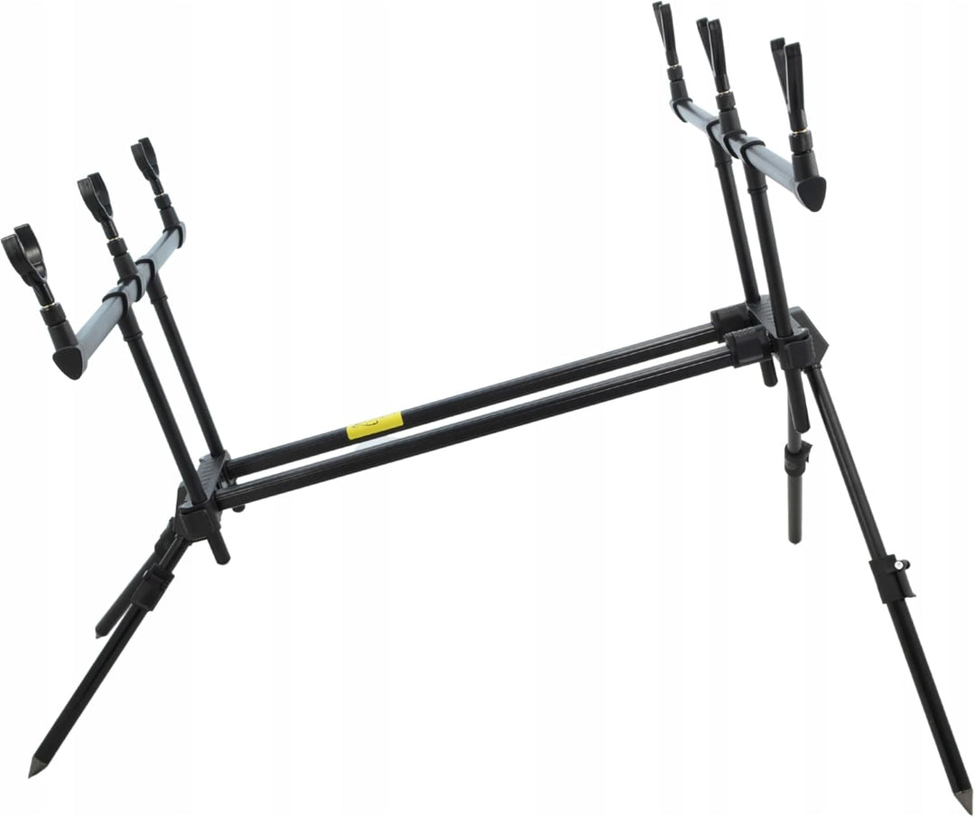 A&amp;N Rod Pod – Karpfen Rutenständer für 3 Ruten, verstellbar 60–115 cm, stabiler Rutenständer mit Tra