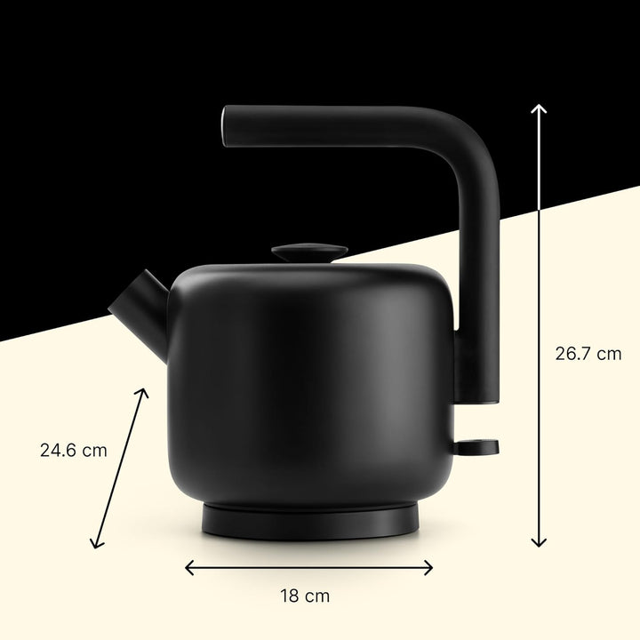 Fellow Clyde Electric Kettle - Modernes Fassungsvermögen Twist On Stovetop Design, Allzweck, Edelsta