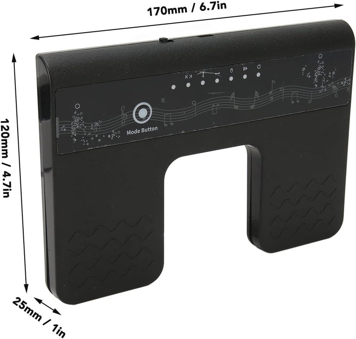 Kabelloses Page Turner Pedal, Bluetooth Fusspedal Wiederaufladbarer Leiser Noten Seitenwender für Ta