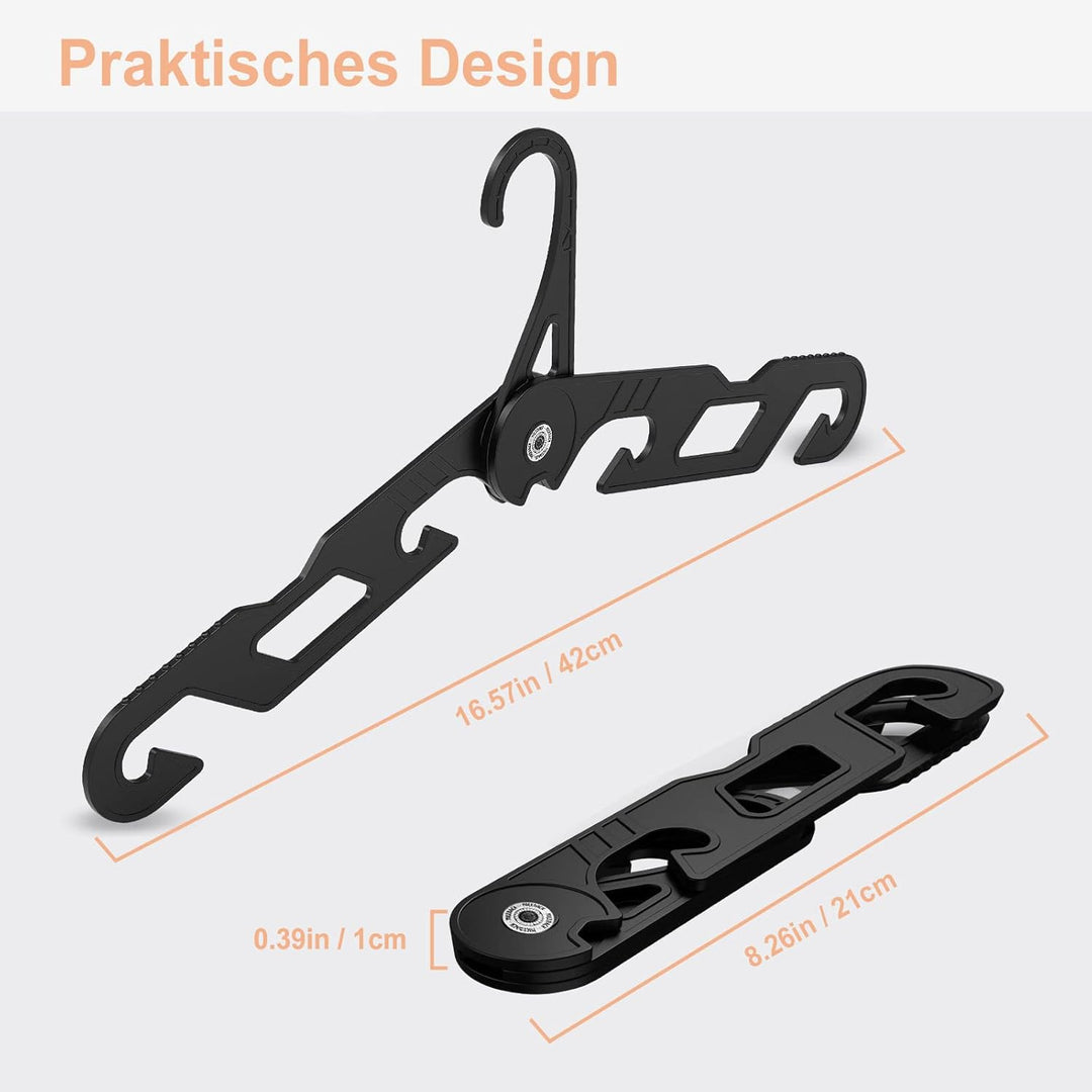 NICEDACK Premium Reisebügel Tragbare Klapp Kleiderbügel Super Bearing Collapsible Hanger Faltbare Kl