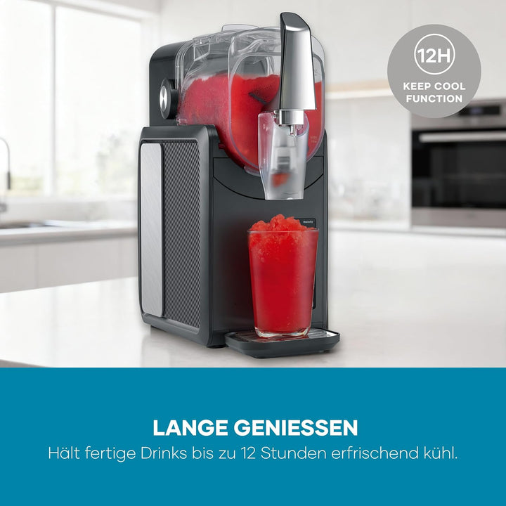 Severin Slush-Eis-Maschine für zu Hause, Eis-Cocktails, Frappé, Milchshakes, 15 min Technologie, Ice