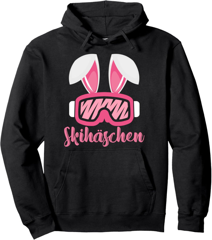 Skihase Ski Skihäschen Wintersport Hasen Pullover Hoodie