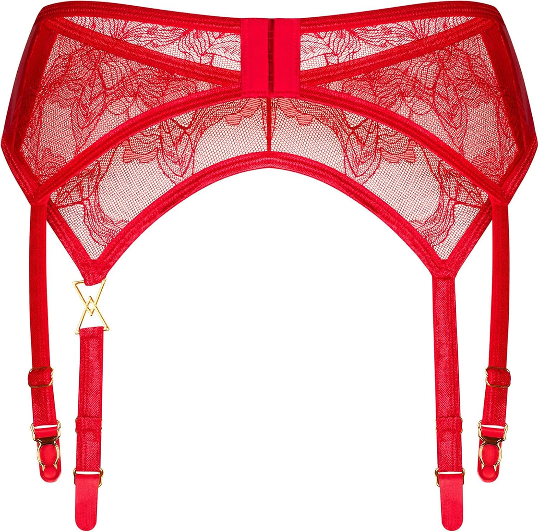 Selente Love & Fun verführerisches Damen Dessous-Set aus Strapsgürtel sowie ggf. Tanga/Strümpfen Mad