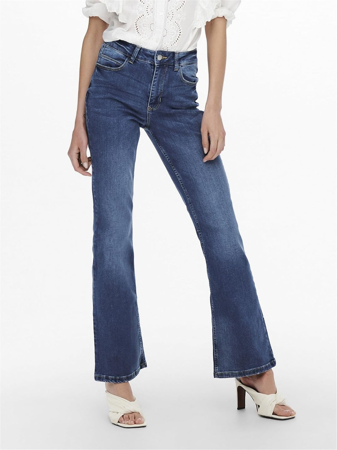 JdY Damen Jeans 25W / 32L Medium Blue Denim, 25W / 32L Medium Blue Denim