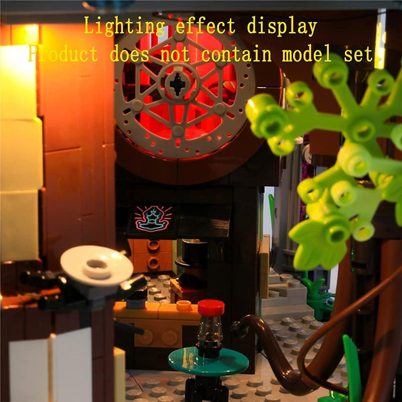 GEAMENT LED-Licht-Set für Ninjago City Gardens (Gärten) Bausteine Modell Kompatibel mit Lego 71741 (