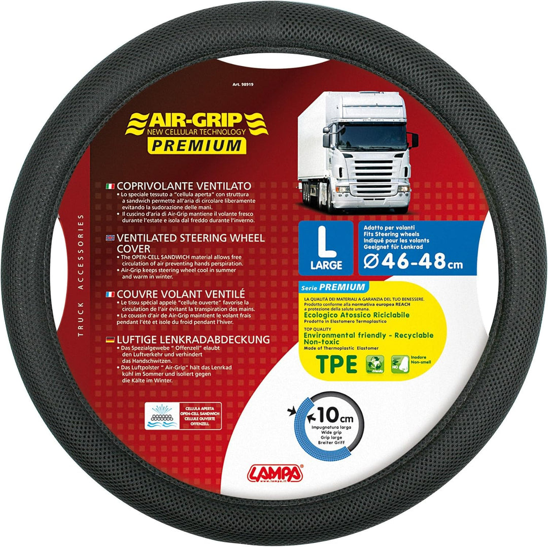 Lampa 98919 Premium air-Grip Steering-Wheel, L