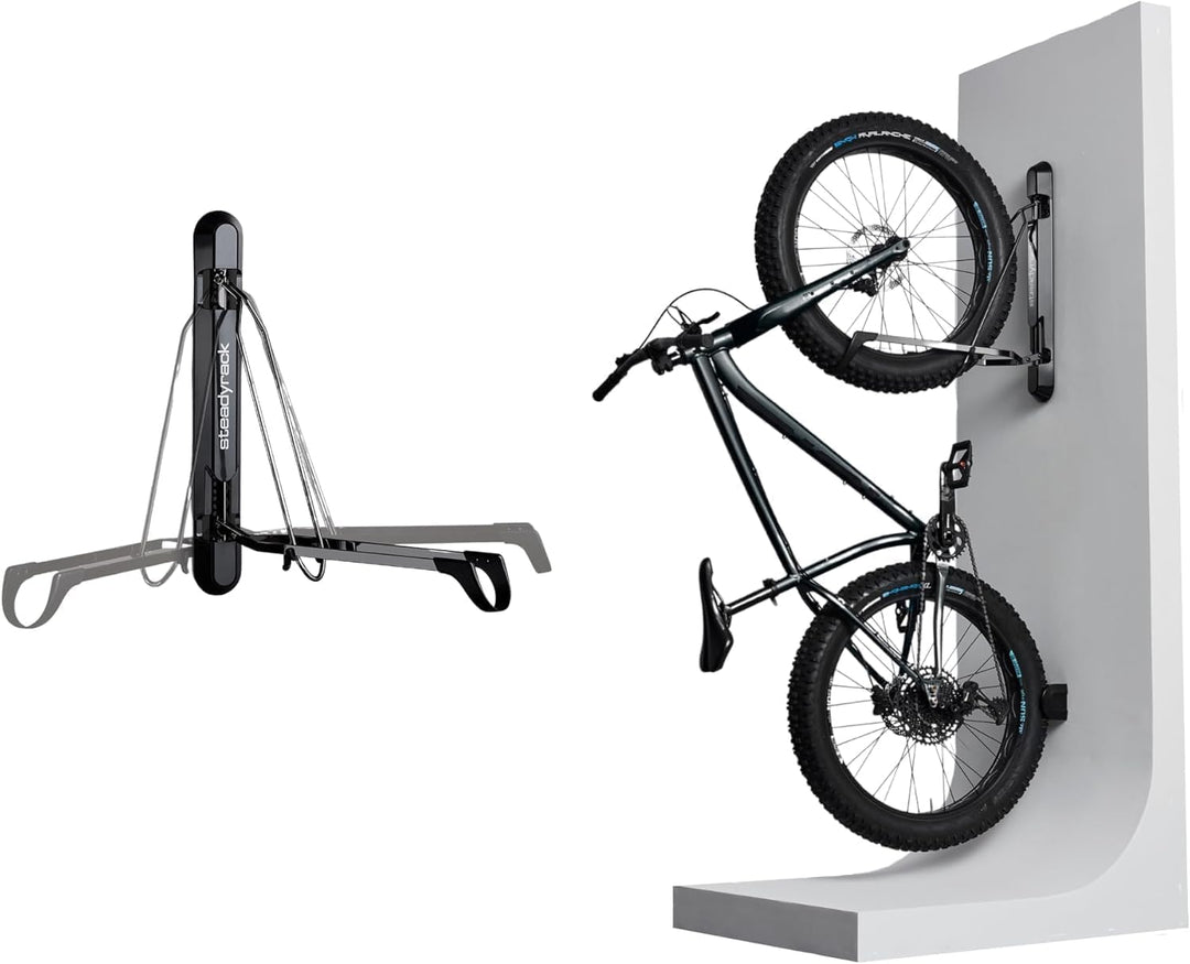 Steadyrack Fahrradhalter - Vertikaler Fahhradhalter für Fatbikes Einfaches Wandmontagesystem für Gar