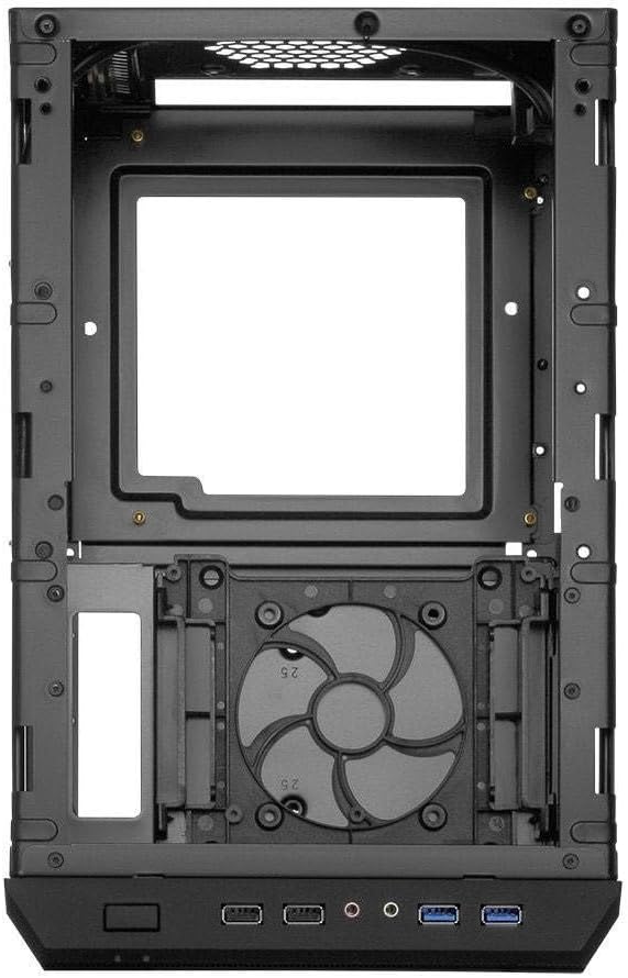 Sharkoon QB One PC-Gehäuse (Mini-ITX, 2X 2,5/3,5 interne, 2X USB 3.0/2.0),Schwarz