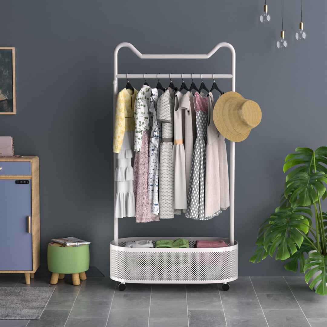 Metall-Kleiderständer Kleiderständer Home Clothing Rack mit Lagerung Regal für hängende Kleidung Män