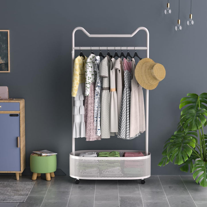Metall-Kleiderständer Kleiderständer Home Clothing Rack mit Lagerung Regal für hängende Kleidung Män