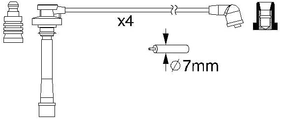 Bosch 0986357147 - Zündleitung - 4er Set